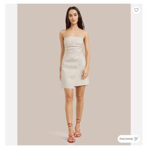 Modern Citizen Davina Linen Mini Dress - Natural, Size Medium